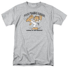 Garfield Foot Fungus Karate Men's 18/1 Cotton Short-Sleeve T-Shirt