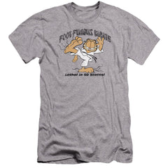 Garfield Foot Fungus Karate Men's Ultra-Soft 30/1 Cotton Slim Short-Sleeve T-Shirt