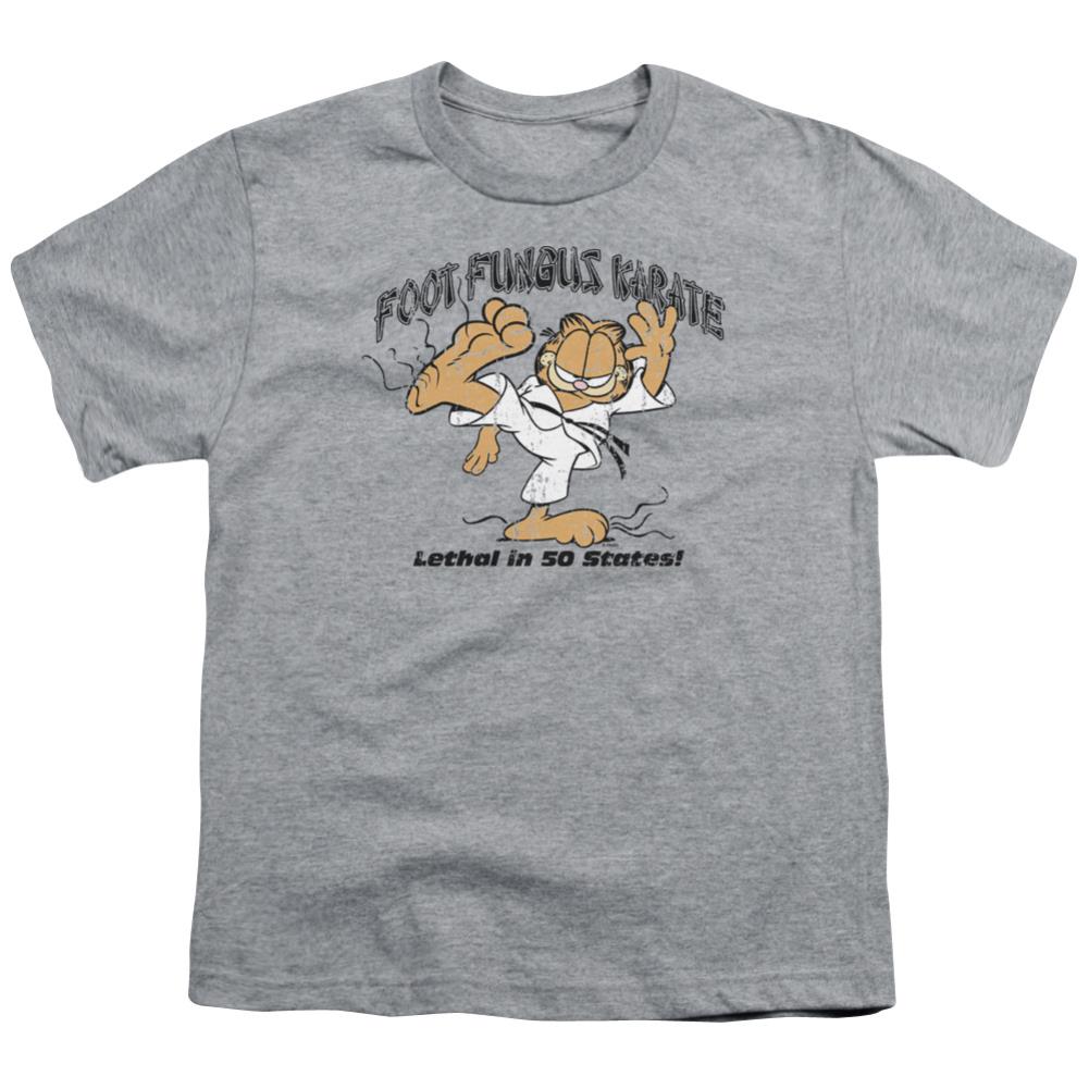 Garfield Foot Fungus Karate Youth 18/1 100% Cotton Short-Sleeve T-Shirt