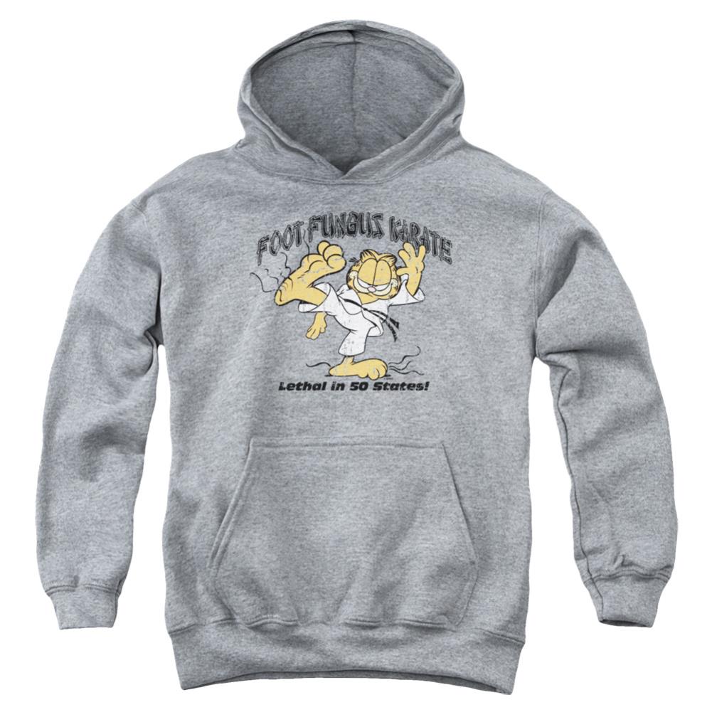 Garfield Foot Fungus Karate Youth Cotton Poly Pull-Over Hoodie