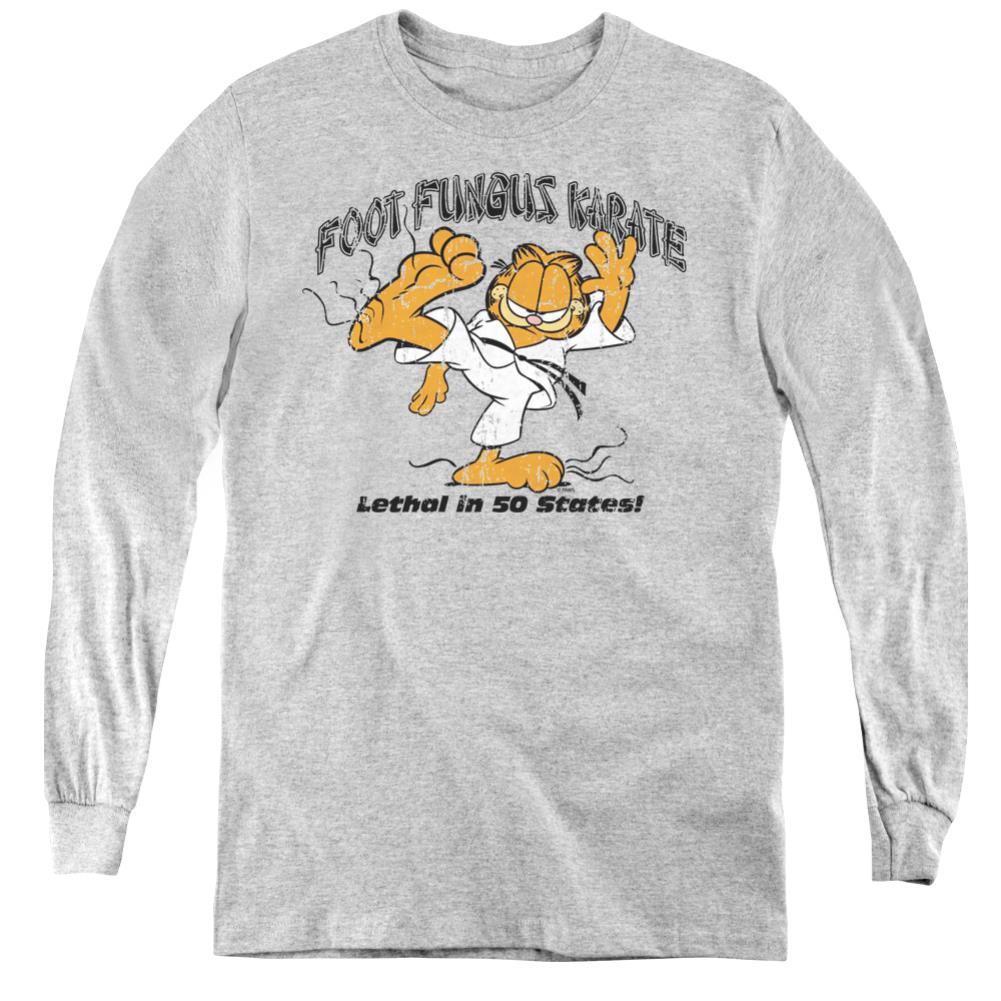 Garfield Foot Fungus Karate Youth Long-Sleeve T-Shirt