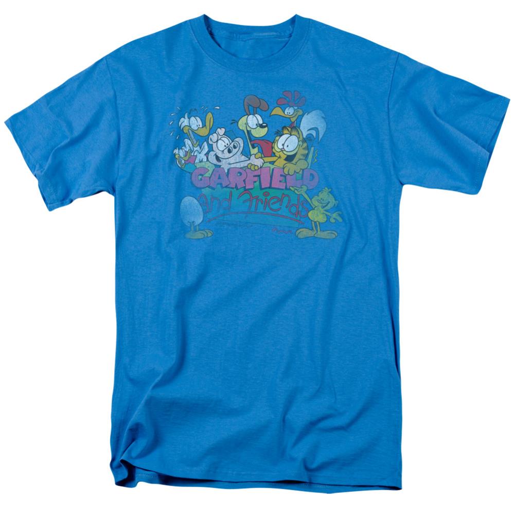 Garfield Garfield And Friends Men's 18/1 Cotton Short-Sleeve T-Shirt