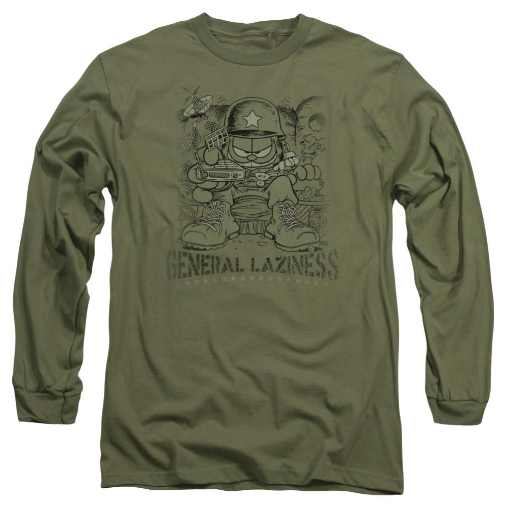 Garfield General Laziness Men's 18/1 Cotton Long-Sleeve T-Shirt