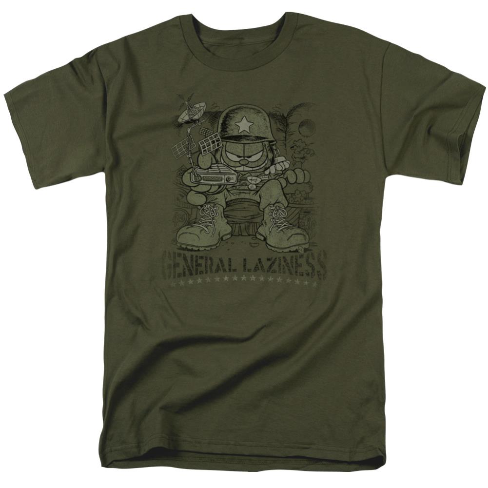 Garfield General Laziness Men's 18/1 Cotton Short-Sleeve T-Shirt
