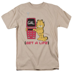 Garfield Get A Life Men's 18/1 Cotton Short-Sleeve T-Shirt