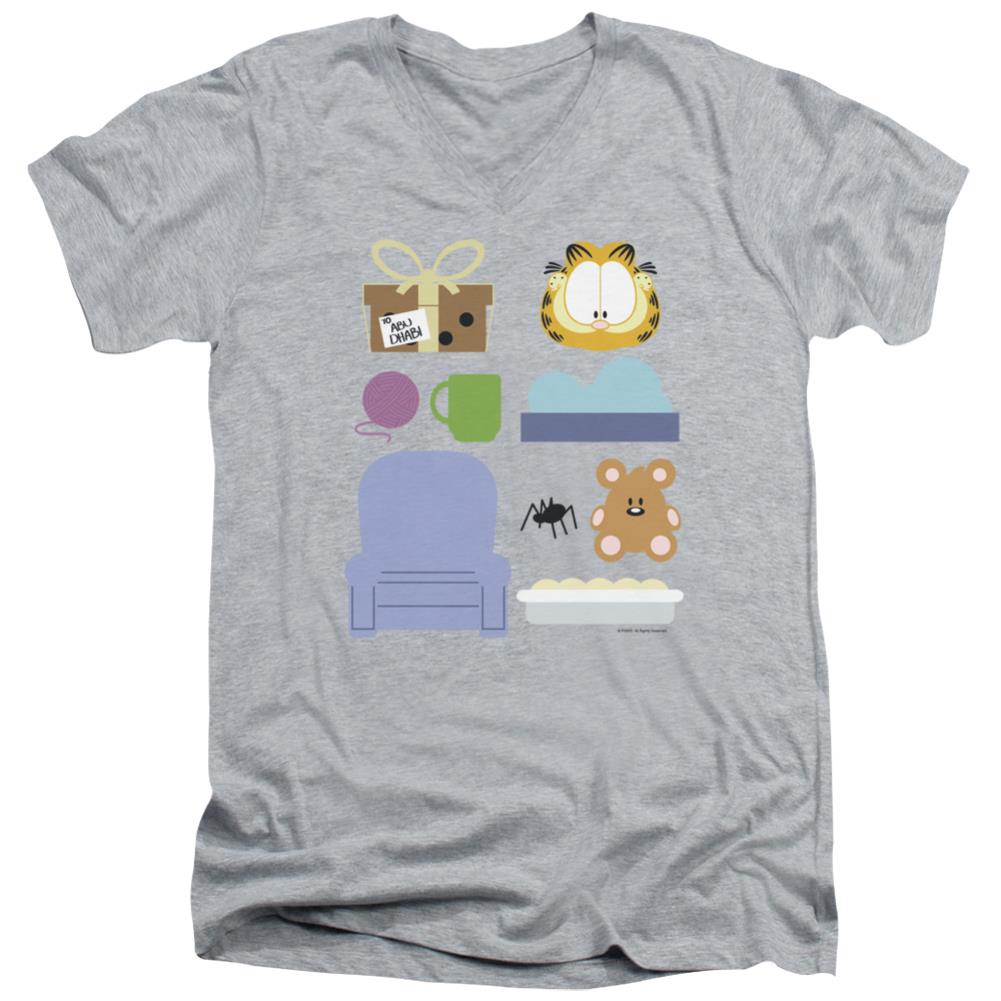 Garfield Gift Set Men's 30/1 Cotton Slim V-Neck T-Shirt