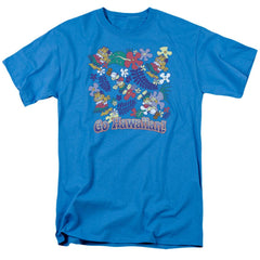 Garfield Go Hawaiian Men's 18/1 Cotton Short-Sleeve T-Shirt