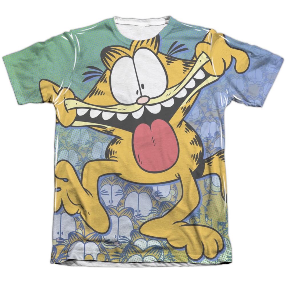 Garfield Goofy Face Men's Regular Fit Poly Cotton Short-Sleeve T-Shirt