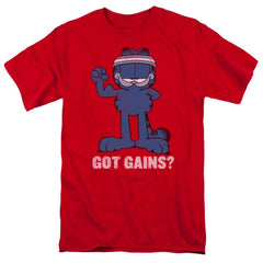 Garfield Got Gains Men's 18/1 Cotton Short-Sleeve T-Shirt