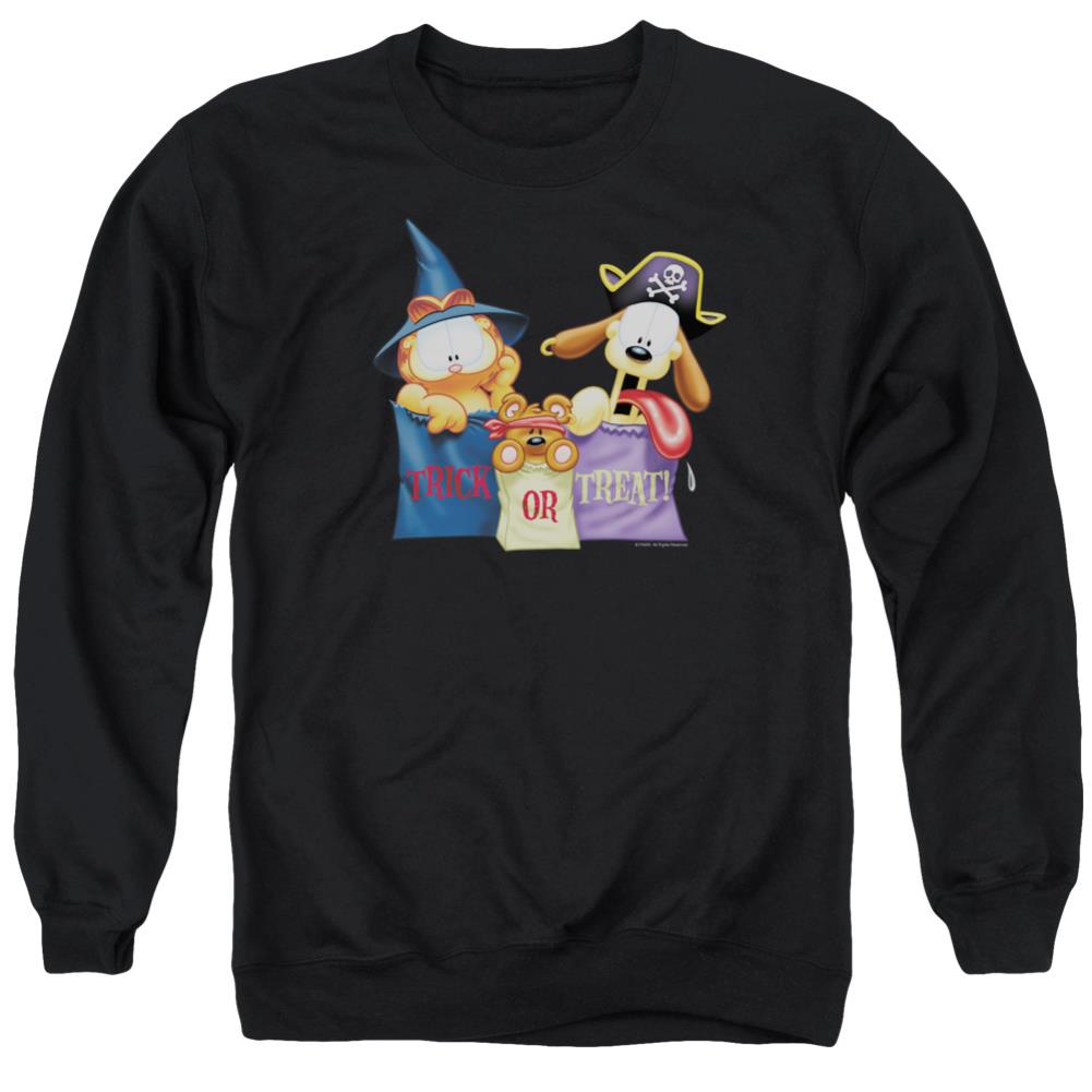 Garfield Grab Bags Men's Crewneck 50 50 Poly Long-Sleeve T-Shirt