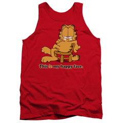 Garfield Happy Face Men's 18/1 Cotton Tank Top