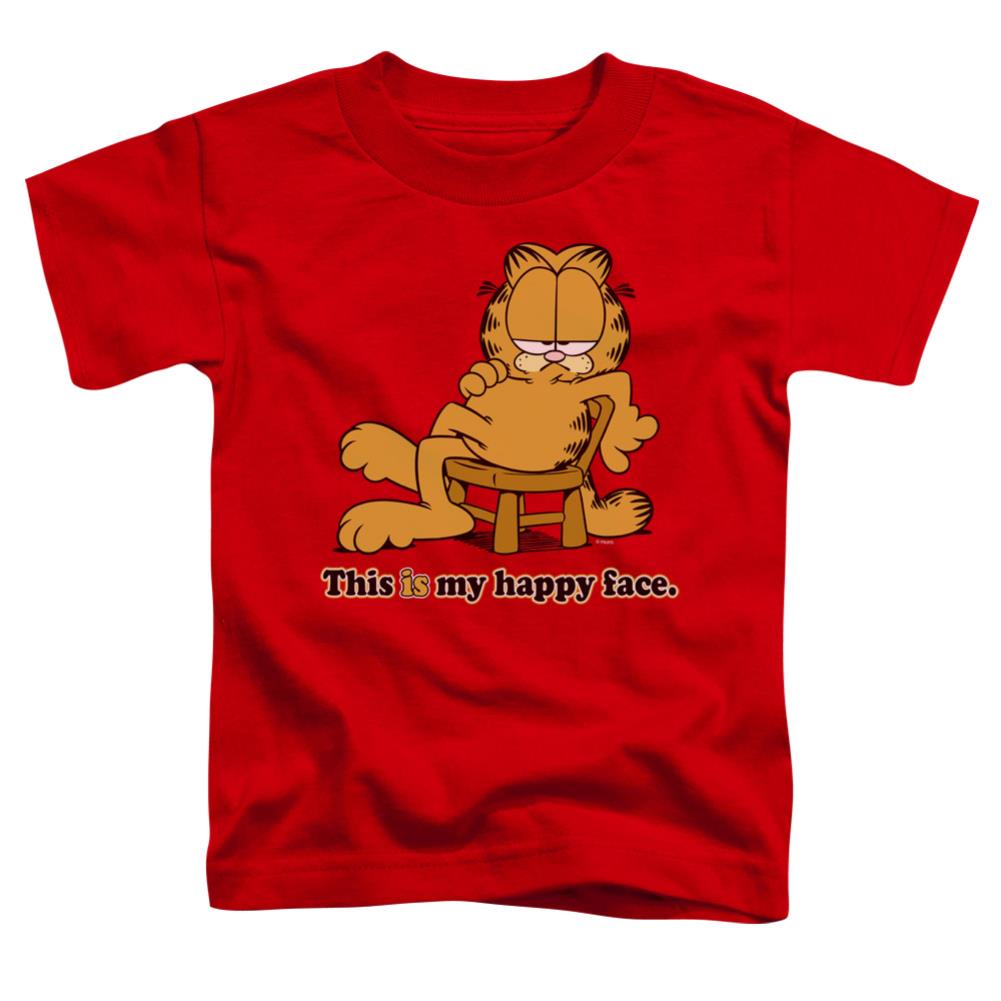 Garfield Happy Face Toddler 18/1 Cotton Short-Sleeve T-Shirt