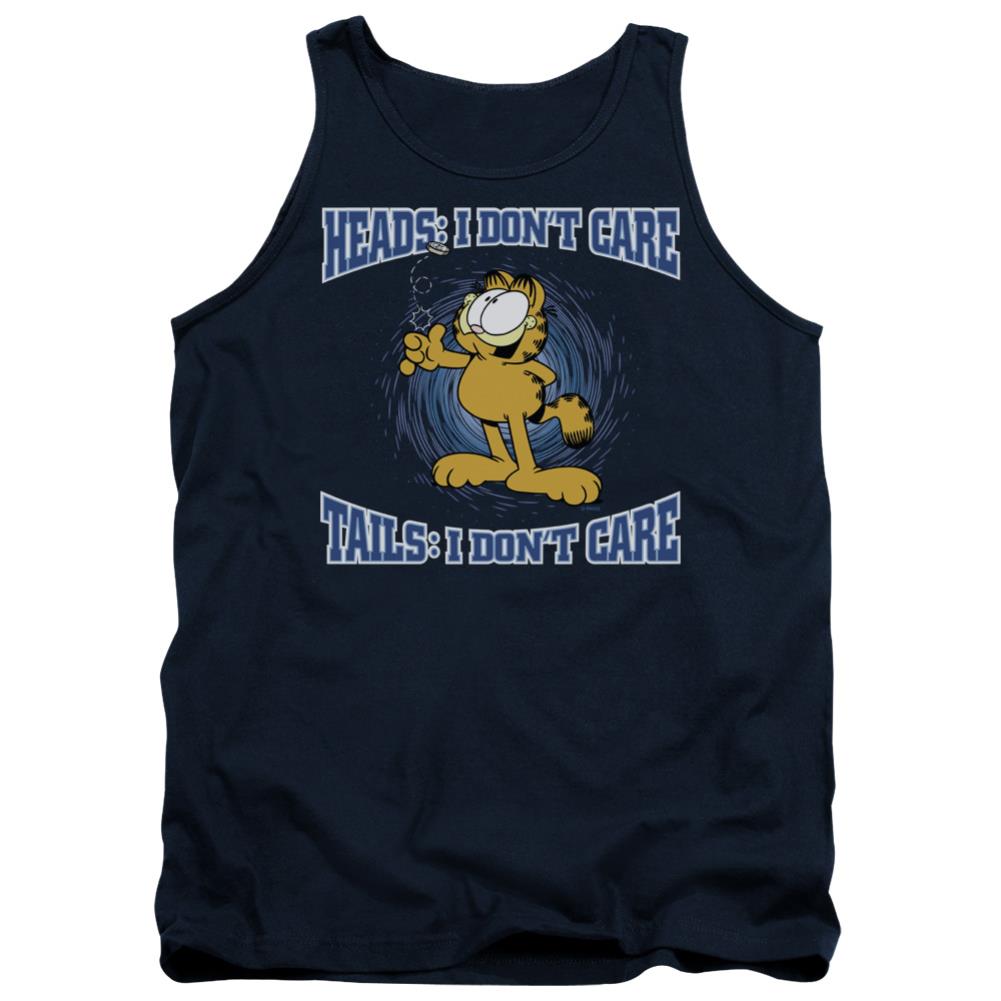 Garfield Heads Or Tails Men's 18/1 Cotton Tank Top