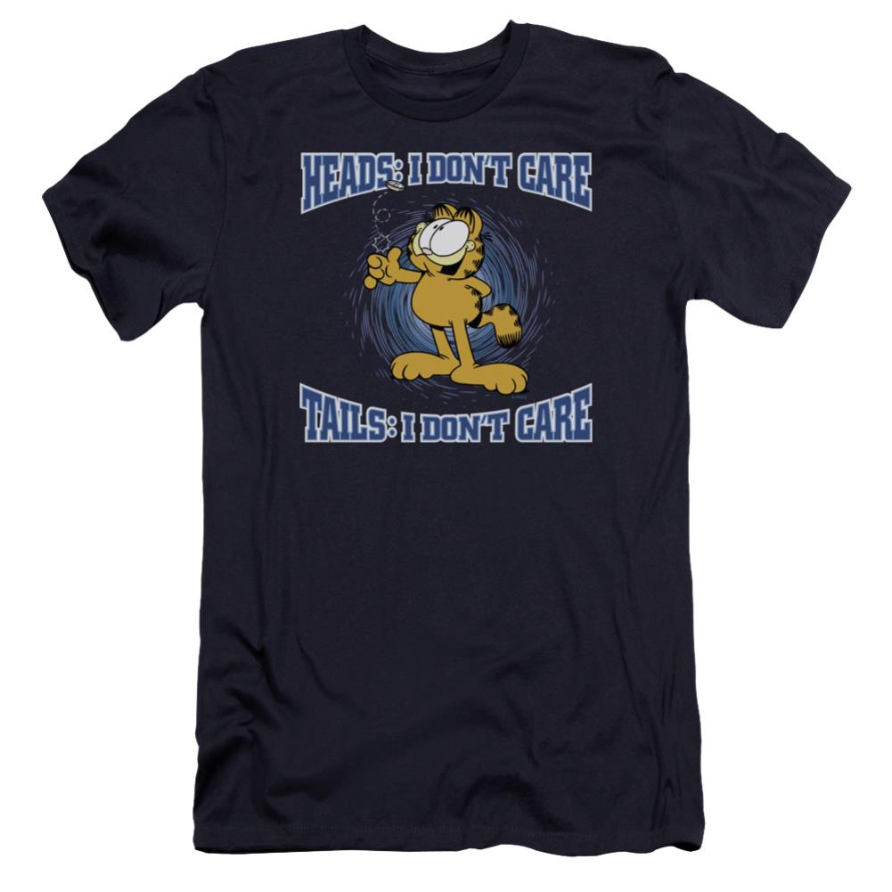 Garfield Heads Or Tails Men's Ultra-Soft 30/1 Cotton Slim Short-Sleeve T-Shirt