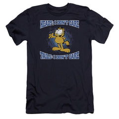 Garfield Heads Or Tails Men's Ultra-Soft 30/1 Cotton Slim Short-Sleeve T-Shirt
