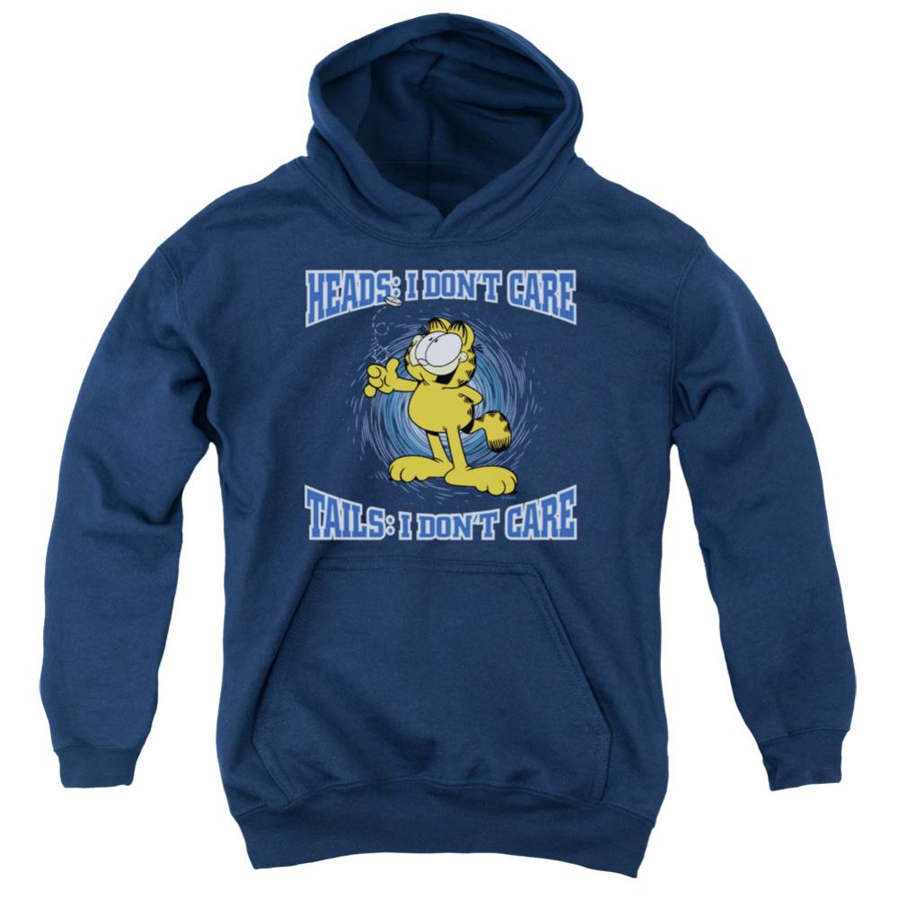 Garfield Heads Or Tails Youth Cotton Poly Pull-Over Hoodie