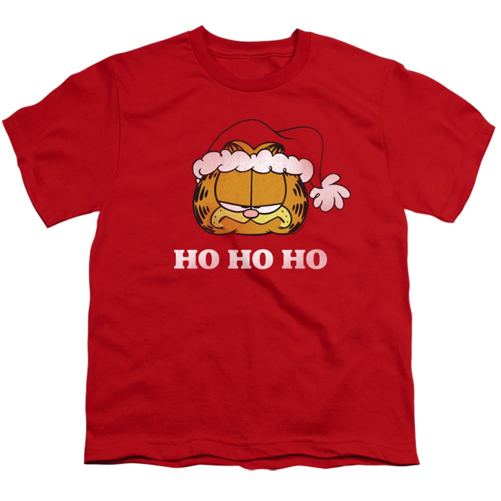 Garfield Ho Ho Ho Youth 18/1 100% Cotton Short-Sleeve T-Shirt