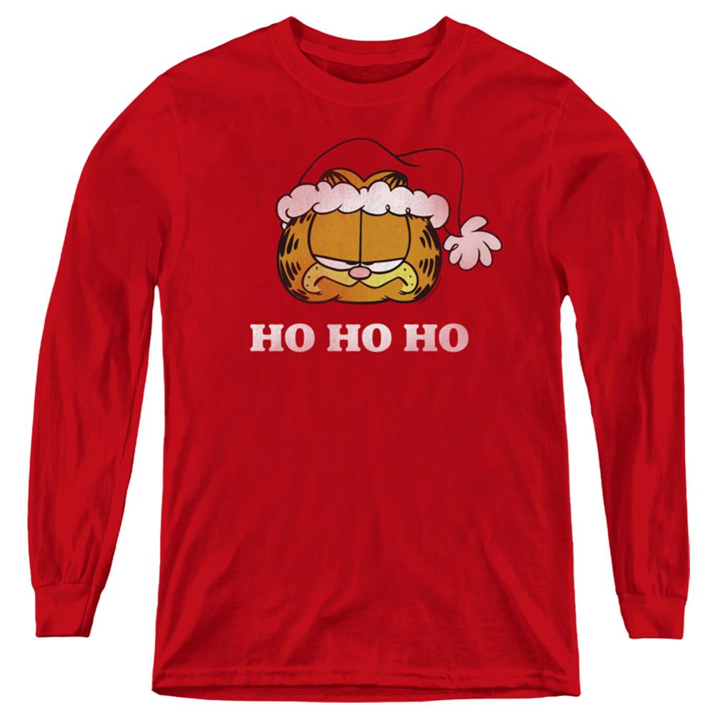 Garfield Ho Ho Ho Youth Long-Sleeve T-Shirt