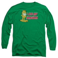 Garfield I Ate My Homework Men's 18/1 Cotton Long-Sleeve T-Shirt