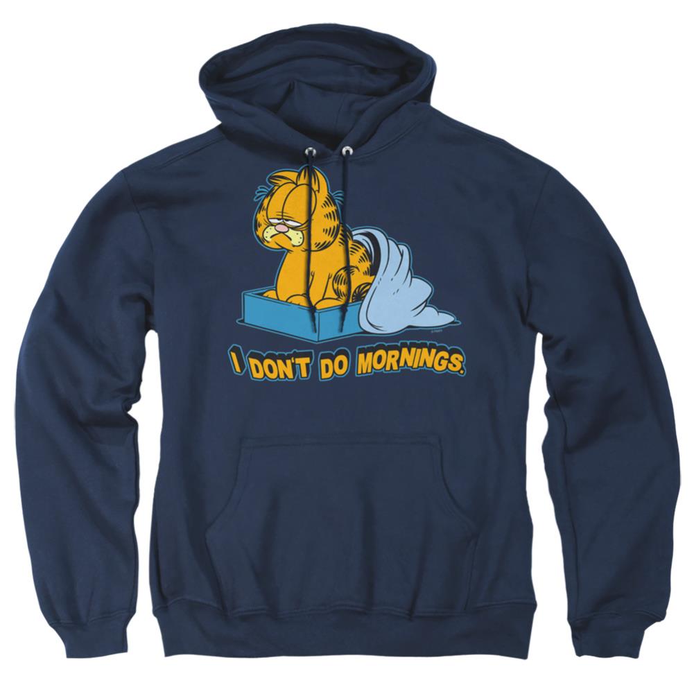 Garfield I Dont Do Mornings Men's Pull-Over 75 25 Poly Hoodie