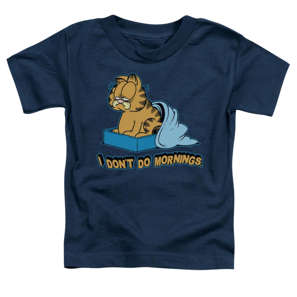 Garfield I Dont Do Mornings Toddler 18/1 Cotton Short-Sleeve T-Shirt