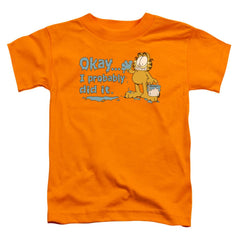 Garfield I Probably Did It Toddler 18/1 Cotton Short-Sleeve T-Shirt
