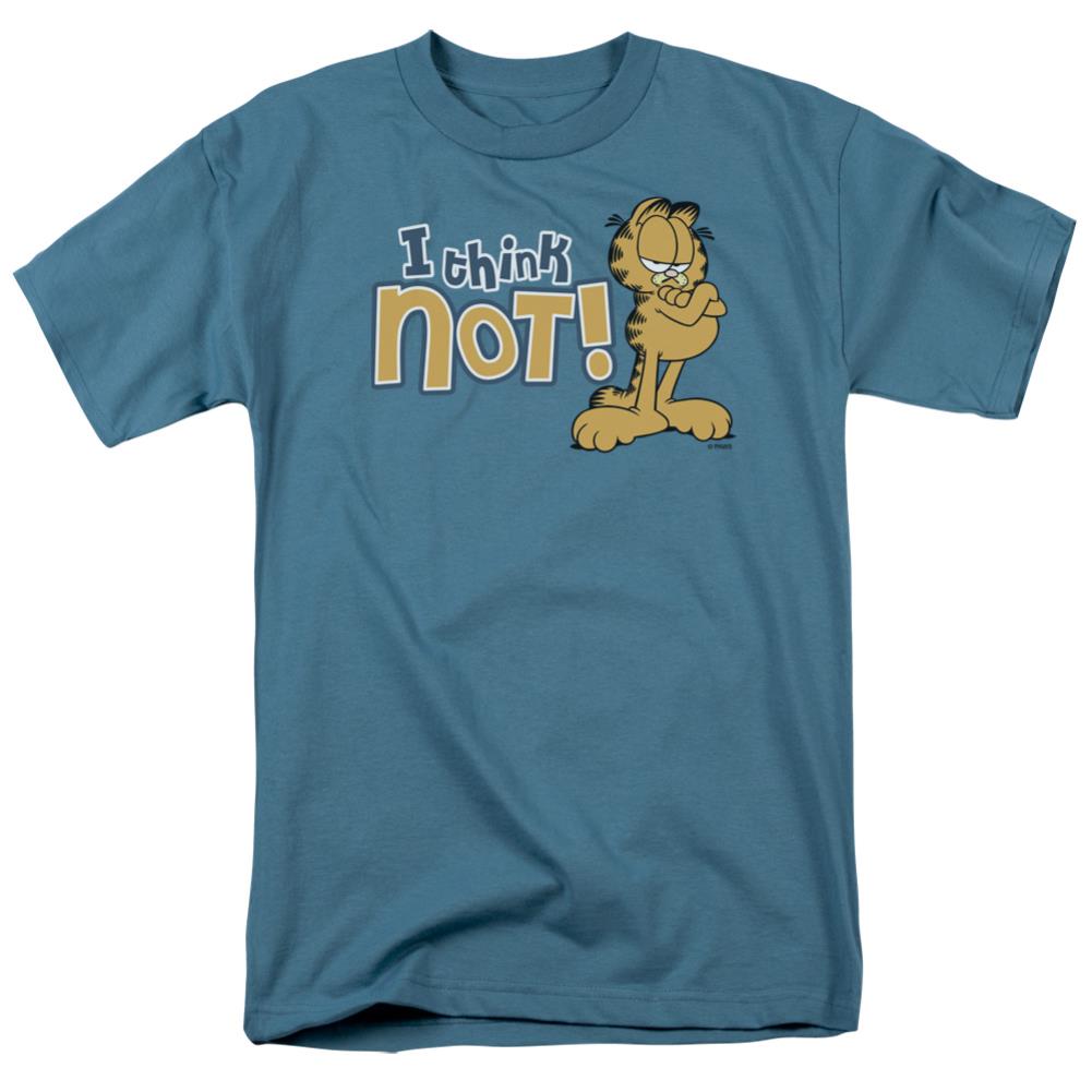 Garfield I Think Not Men's 18/1 Cotton Short-Sleeve T-Shirt