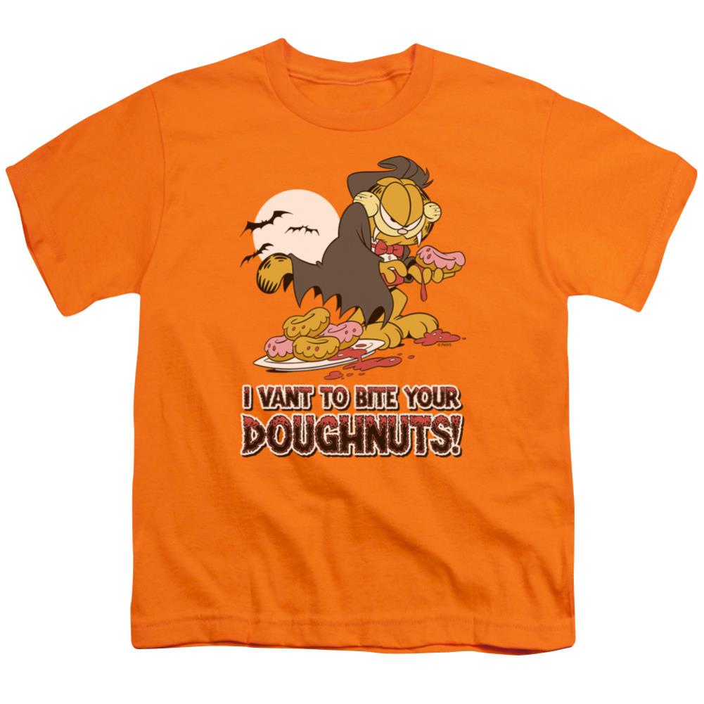 Garfield I Vant Doughnuts Youth 18/1 100% Cotton Short-Sleeve T-Shirt