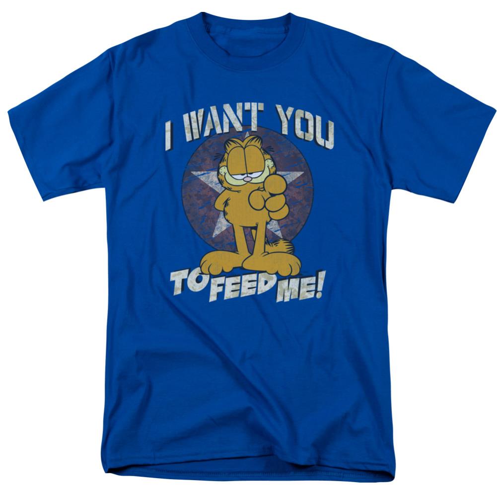 Garfield I Want You Men's 18/1 Cotton Short-Sleeve T-Shirt