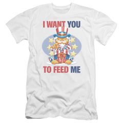 Garfield I Want You Men's Ultra-Soft 30/1 Cotton Slim Short-Sleeve T-Shirt