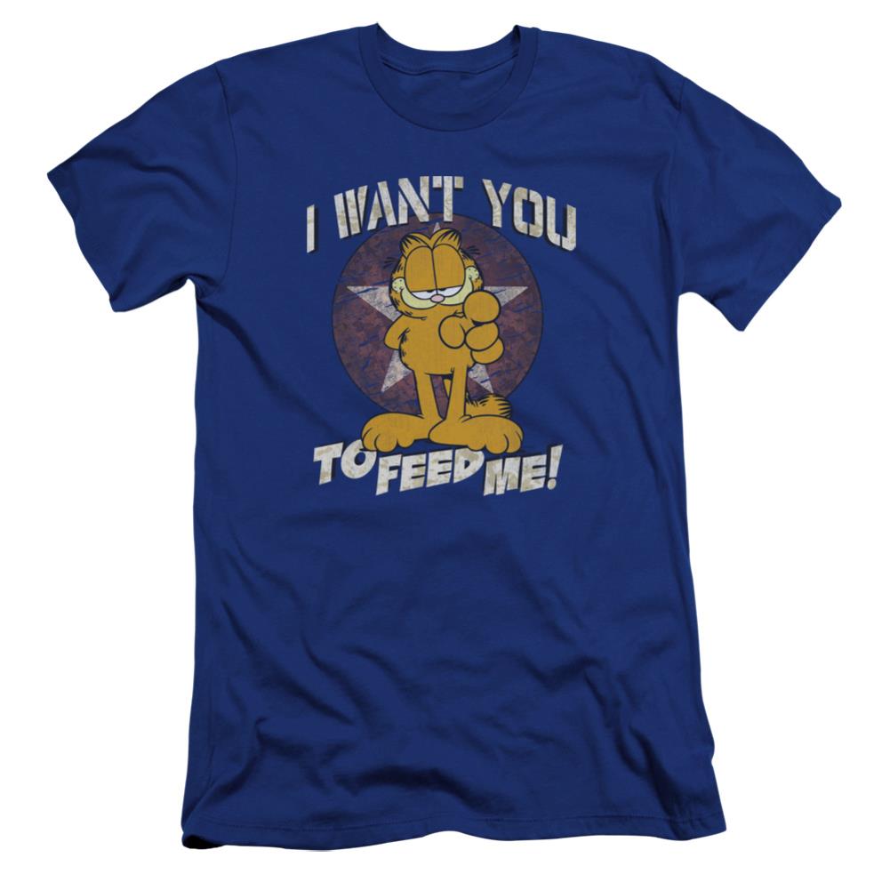 Garfield I Want You Men's Ultra-Soft 30/1 Cotton Slim Short-Sleeve T-Shirt