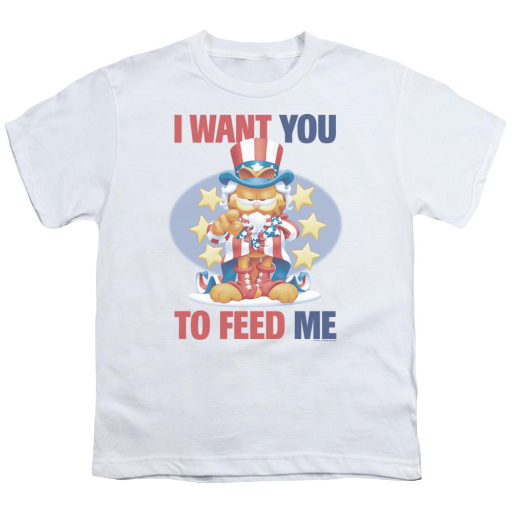 Garfield I Want You Youth 18/1 100% Cotton Short-Sleeve T-Shirt
