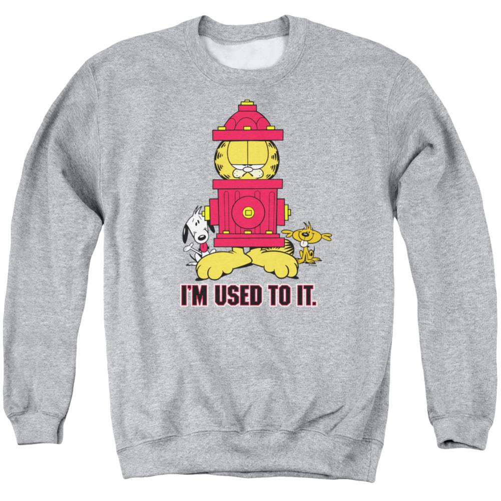 Garfield Im Used To It Men's Crewneck 50 50 Poly Long-Sleeve T-Shirt