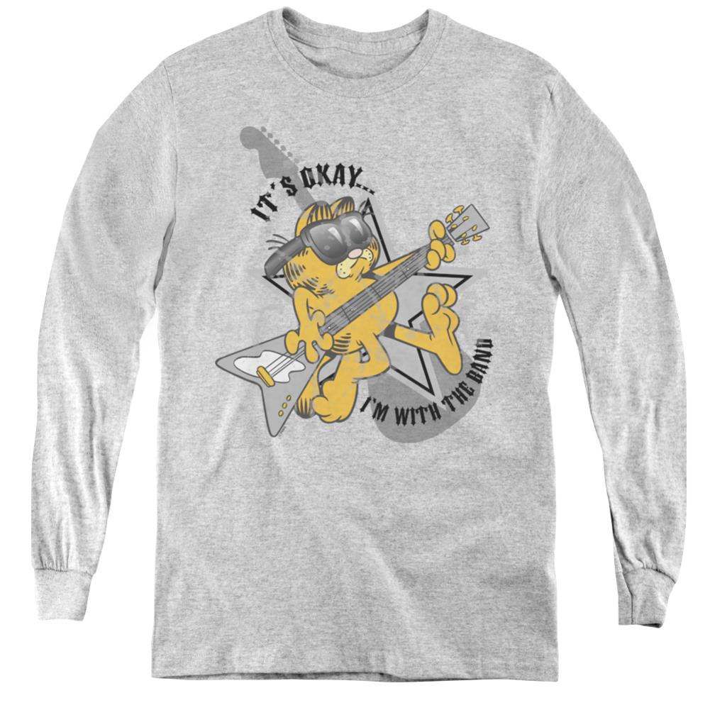 Garfield Im With The Band Youth Long-Sleeve T-Shirt