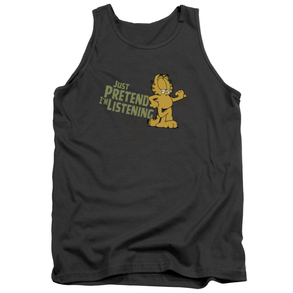 Garfield Just Pretend Im Listening Men's 18/1 Cotton Tank Top