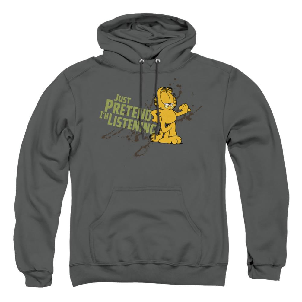 Garfield Just Pretend Im Listening Men's Pull-Over 75 25 Poly Hoodie