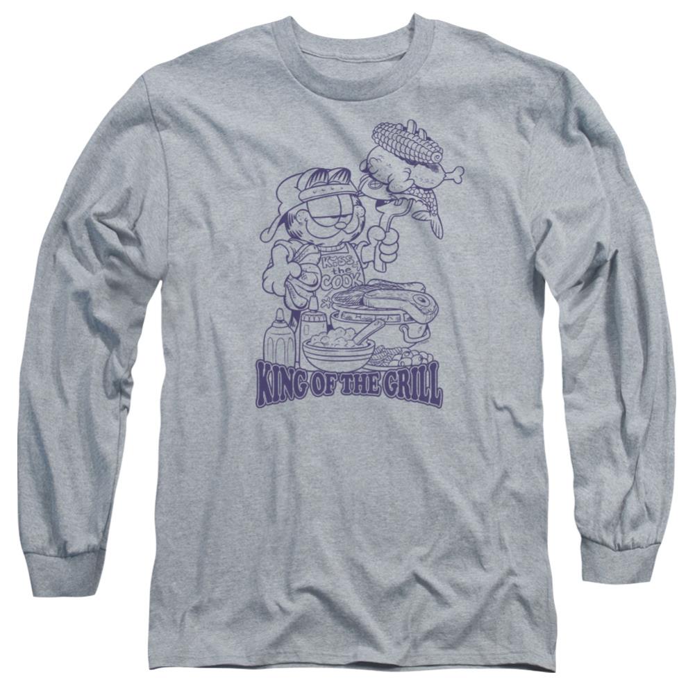 Garfield King Of The Grill Men's 18/1 Cotton Long-Sleeve T-Shirt