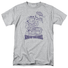 Garfield King Of The Grill Men's 18/1 Cotton Short-Sleeve T-Shirt