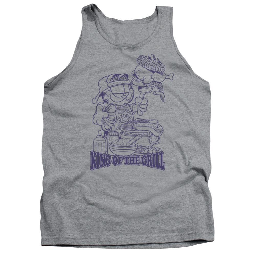 Garfield King Of The Grill Men's 18/1 Cotton Tank Top