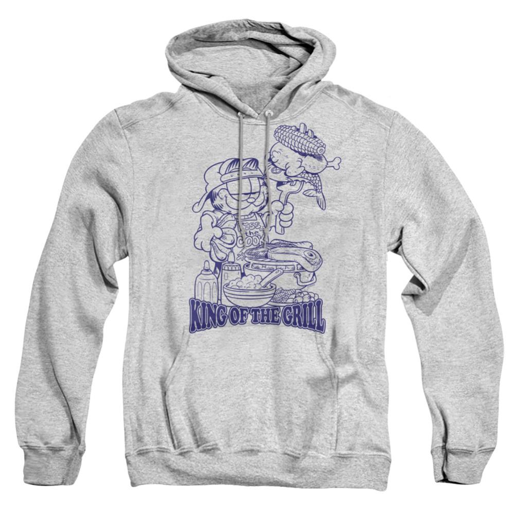 Garfield King Of The Grill Men's Pull-Over 75 25 Poly Hoodie