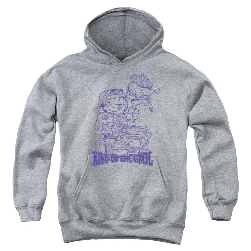 Garfield King Of The Grill Youth Cotton Poly Pull-Over Hoodie