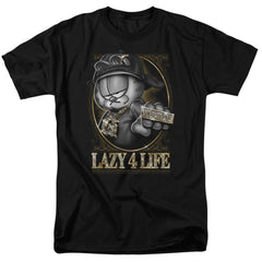 Garfield Lazy 4 Life Men's 18/1 Cotton Short-Sleeve T-Shirt