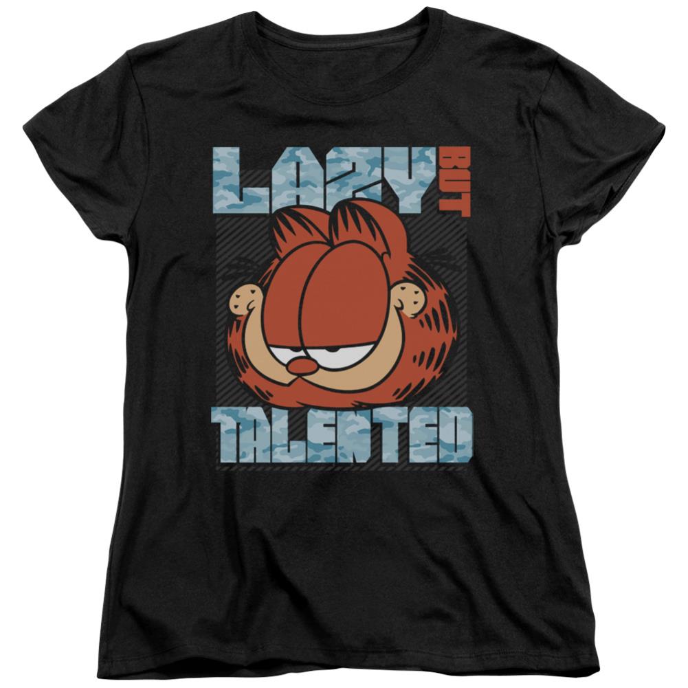 Garfield Lazy But Talented Women's 18/1 Cotton Short-Sleeve T-Shirt