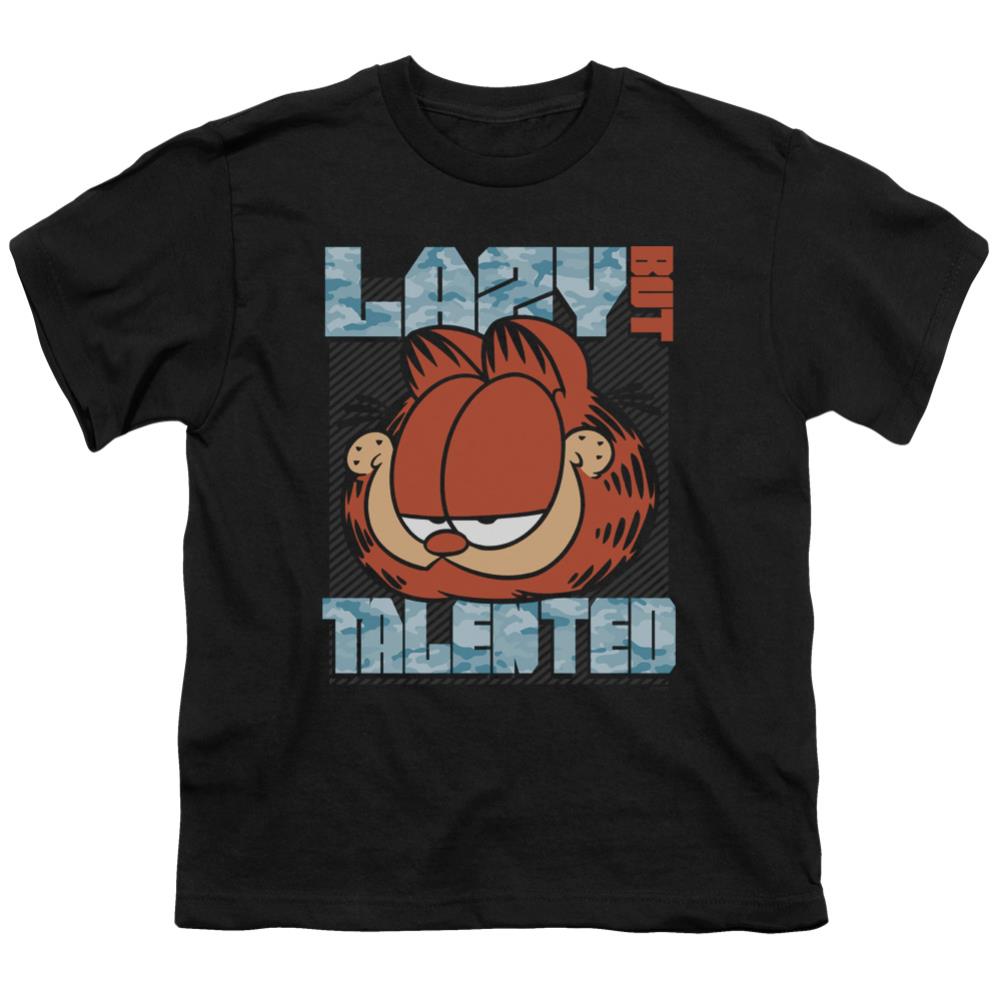 Garfield Lazy But Talented Youth 18/1 100% Cotton Short-Sleeve T-Shirt