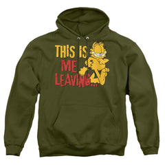 Garfield Leaving Men's Pull-Over 75 25 Poly Hoodie