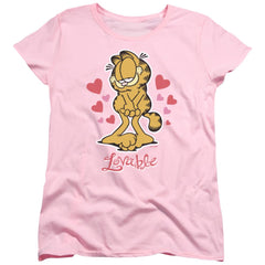 Garfield Lovable Women's 18/1 Cotton Short-Sleeve T-Shirt