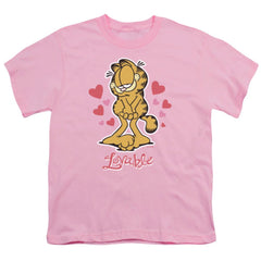 Garfield Lovable Youth 18/1 100% Cotton Short-Sleeve T-Shirt