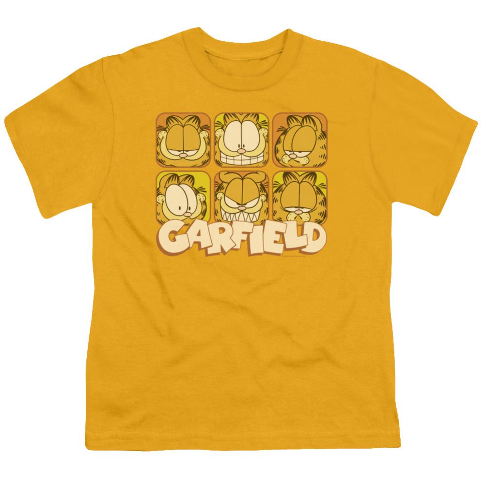 Garfield Many Faces Youth 18/1 100% Cotton Short-Sleeve T-Shirt