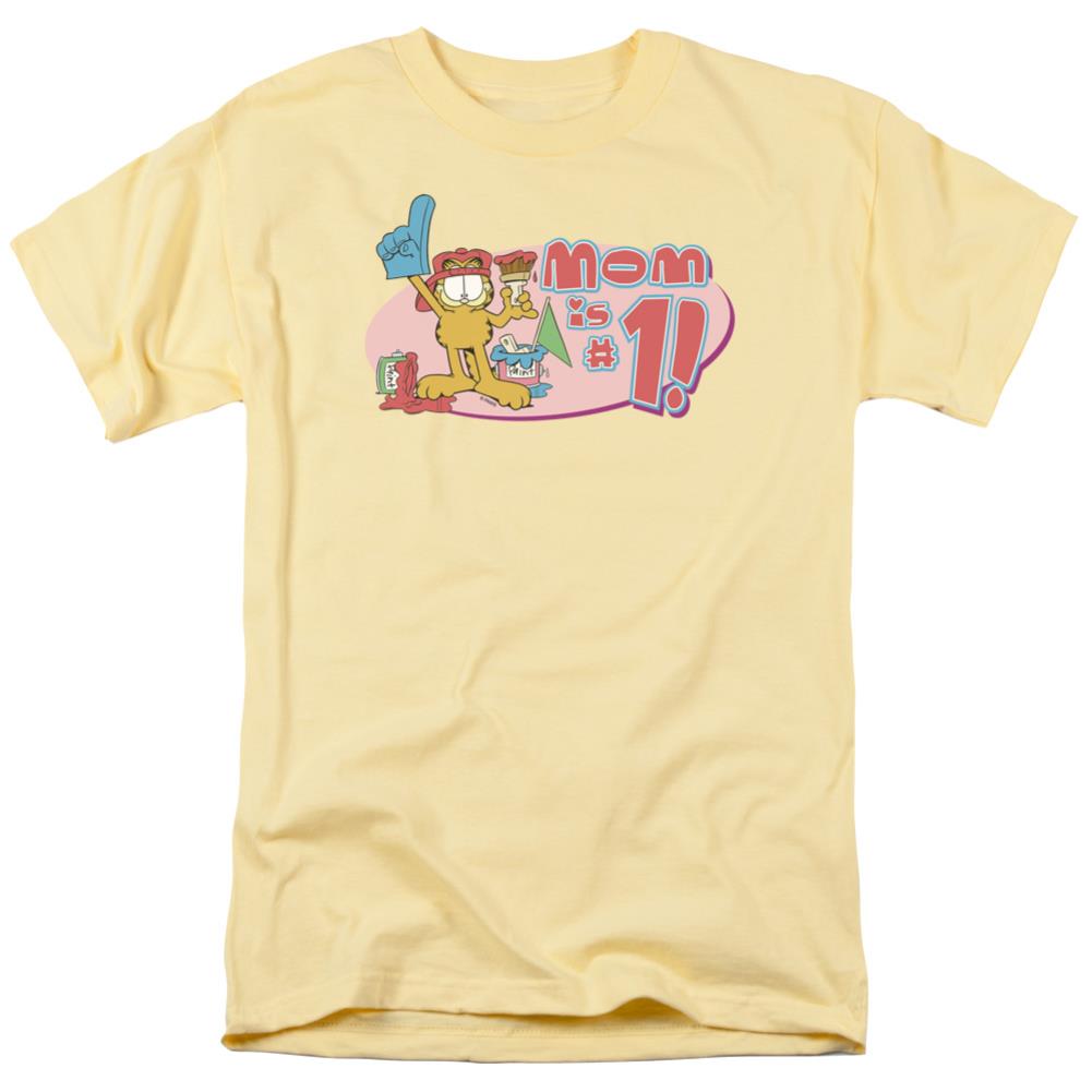 Garfield Mom Number One Men's 18/1 Cotton Short-Sleeve T-Shirt