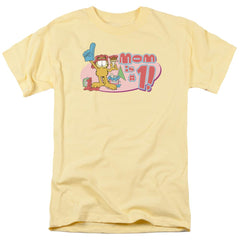 Garfield Mom Number One Men's 18/1 Cotton Short-Sleeve T-Shirt